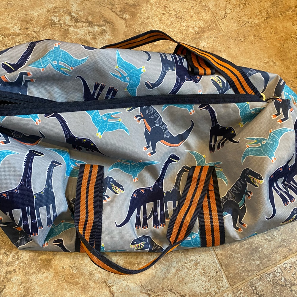 Pottery Barn Dinosaur Duffle Bag